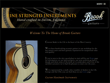 Tablet Screenshot of brookguitars.com